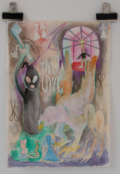 Arno Selle -  - o.J. - Mischtechnik auf Papier - K2