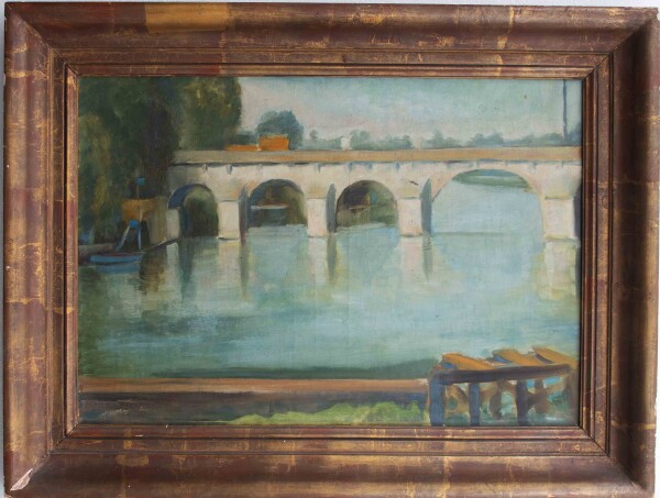 Ernst Baltensperger - Brücke in Paris - undatiert - Ölgemälde