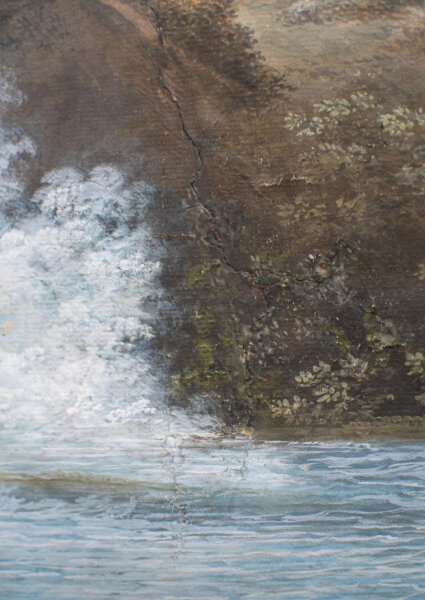 Johann Heinrich Bleuler - Der Rheinfall von Schaffhausen (Schweiz) - um 1800 - Gouache