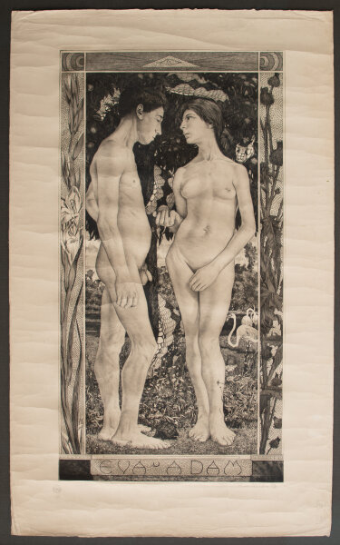 Richard Müller - Eva und Adam - 1897 - Radierung