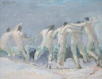 Harald Metzkes - Strand - 1971 - Ölgemälde