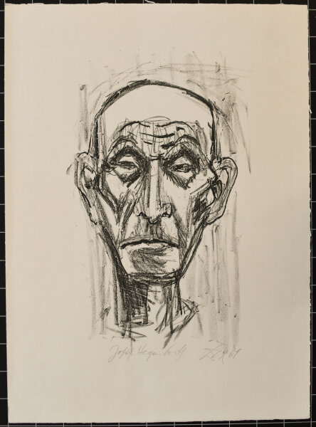 Otto Dix - Porträt Josef Hegenbarth - 1961 - Lithografie