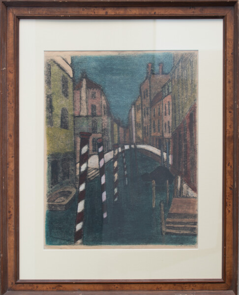Gerda Rotermund - Venedig - undatiert - Monotypie