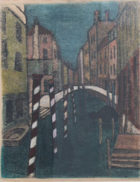 Gerda Rotermund - Venedig - undatiert - Monotypie