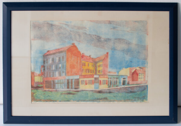 Gerda Rotermund - Stadthäuser (Berlin) - undatiert - Monotypie