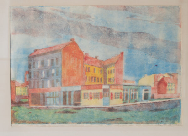 Gerda Rotermund - Stadthäuser (Berlin) - undatiert - Monotypie