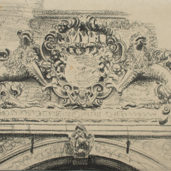 Richard Müller - Portal Augustusburg - 1916 - Kreide und Bleistift