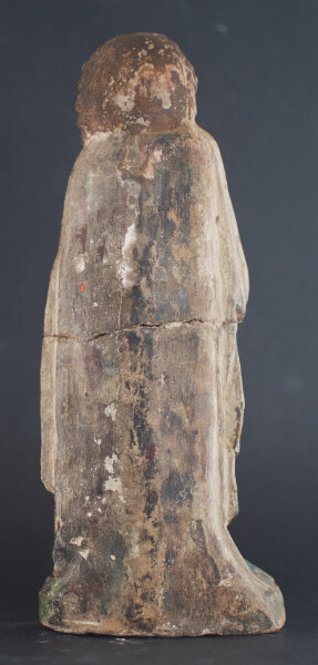 Brandenburgisch? - Evangelist - um 1420 - Sandstein, neu farbig und teils gold gefasst