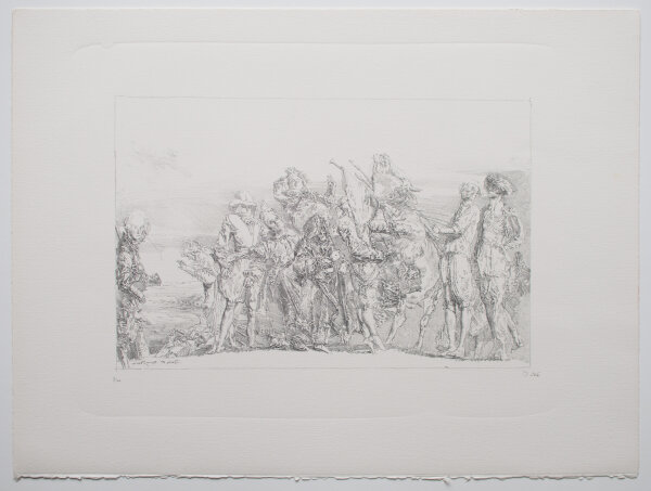 Werner Tübke - Letzte Wahrnehmungen II - 1981 - Kreidelithografie