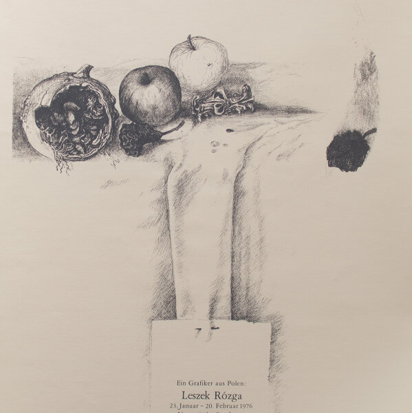 Leszek Rózga - Ausstellungsplakat Nassauische Sparkasse Wiesbaden - 1976 - Offsetlithografie