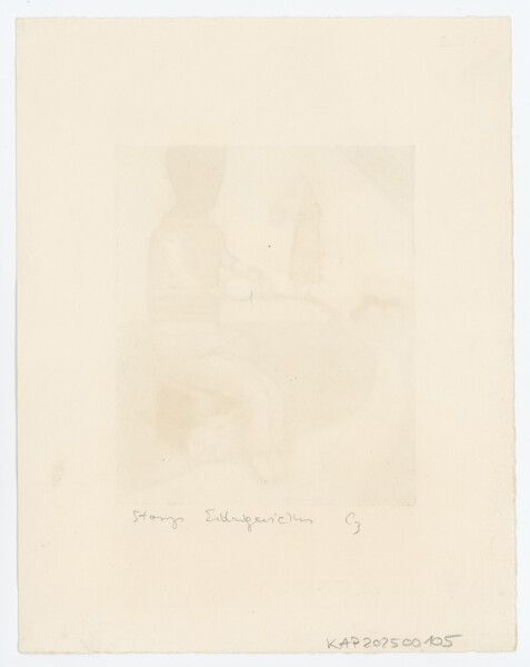 Stasys Eidrigevicius - Exlibris Birutes ir Algio Steponaviciu - 1976 - Farbaquatintaradierung