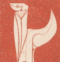 Henryk? Plóciennik - Libri H - undatiert - Radierung in Rot