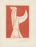 Henryk? Plóciennik - Libri H - undatiert - Radierung in Rot