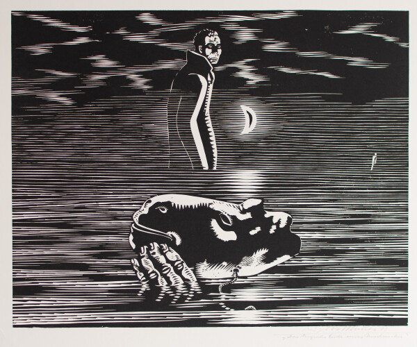 Wolfgang Mattheuer - Das tragische Ende eines Unerkannten - 1973 - Holzschnitt