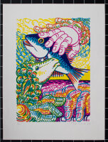 Helmut Thoma - Fisch und Schaf - 1973 - Farbserigrafie
