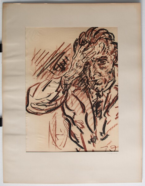 Fritz Zalisz - Selbstporträt - undatiert - Kreide