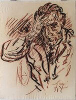Fritz Zalisz - Selbstporträt - undatiert - Kreide