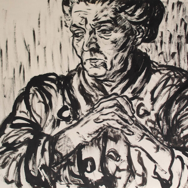 Fritz Zalisz - Porträt einer Frau - undatiert - Tusche