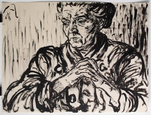 Fritz Zalisz - Porträt einer Frau - undatiert - Tusche