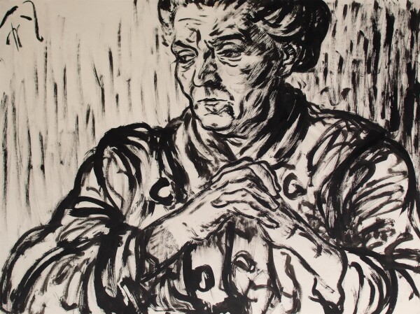 Fritz Zalisz - Porträt einer Frau - undatiert - Tusche