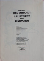 Gertrude Degenhardt - Mappe: Gertrude Degenhardt illustriert Wolf Biermann - 1970 - Lithografie