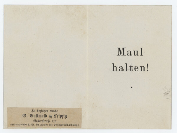 Klappkarte - Allgemeine Kartenspielregeln für Zuschauer - um 1900