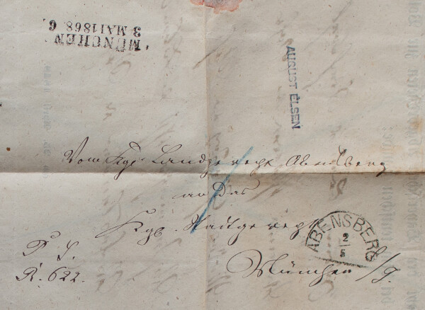 Königreich Bayern - Wahlzettel zur Volksvertretung im deutschen Bund - 25. April 1848