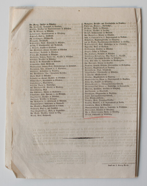 Königreich Bayern - Aufruf zur Wahl der Volksvertretung im deutschen Bund - vor Mai 1848