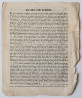 Katholiken Bayerns - Konvolut: Flugblätter - April - Juli 1848
