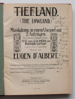 Eugen d Albert - Noten mit persönlicher Widmung - nach 1903