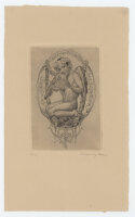 Sigmund Lipinsky - Amor Omnia Vincit - Exlibris G&G G. Lingler - 1922 - Kaltnadelradierung mit leichtem Plattenton