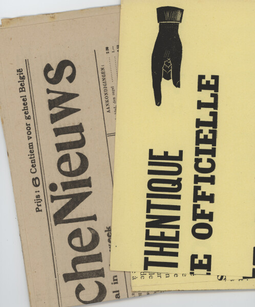 Hans Heinrich Bockwitz - Materialsammlung zum belgischen Widerstand gegen die deutsche Besatzung - 1914-1918