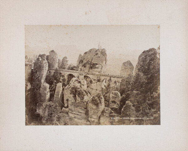 Friedrich und Ottilie Brockmann | Basteibrücke | Fotografie | Um 1880