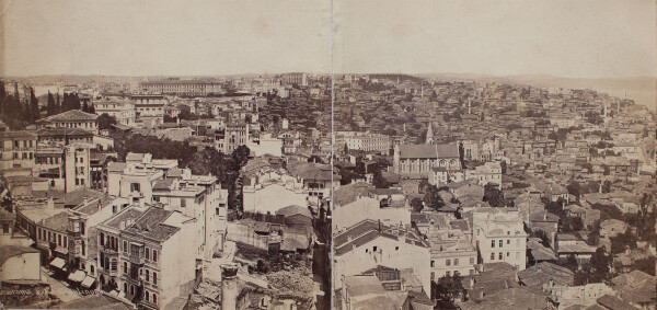 Basile (Vassilaki) Kargopoulo | Panorama von Konstantinopel | Fotografie | Um 1870