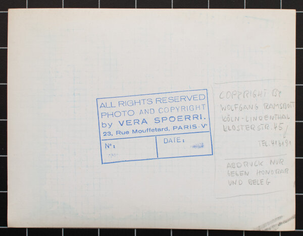 Vera Mercer | Jean Tinguely | Fotografie | 1960er Jahre