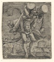 Albrecht Altdorfer | Herkules trägt die Säulen...