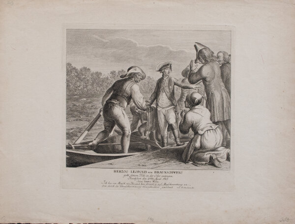 Daniel Nikolaus Chodowiecki | Herzog Leopold von Braunschweig | Radierung | 18. Jhd.