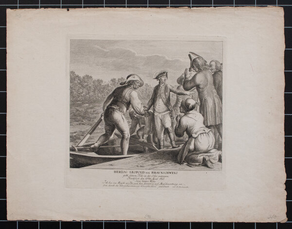 Daniel Nikolaus Chodowiecki | Herzog Leopold von Braunschweig | Radierung | 18. Jhd.