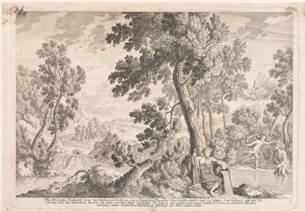 Johanna Sibylla Küsel | Salmakis und Hermaphroditos | Kupferstich | 18. Jhd.