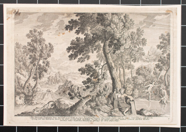 Johanna Sibylla Küsel | Salmakis und Hermaphroditos | Kupferstich | 18. Jhd.