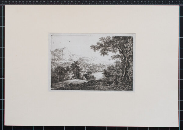 Martin von Molitor | Der in der Ferne sich verlierende Fluß | Radierung | Um 1795