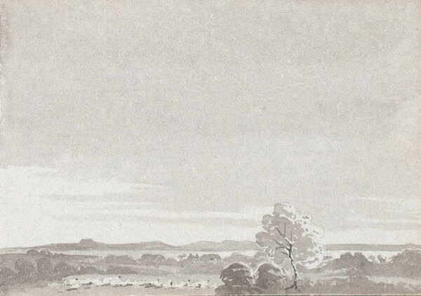 Künstler der Romantik | Landschaft und Boot | Feder und Tusche, laviert | 18./19. Jhd.