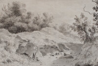 Künstler des 18./19. Jhd. | Ausgetrocknetes Bachbett...