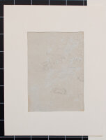 Johann Georg von Dillis | Weg im Gebirge mit überhängendem Fels | Tusche, laviert über Bleistift | Spätes 18. Jhd.