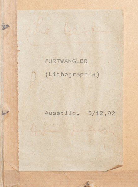 Charlotte Bexten | Furtwängler | Monotypie | Mitte 20. Jhd.