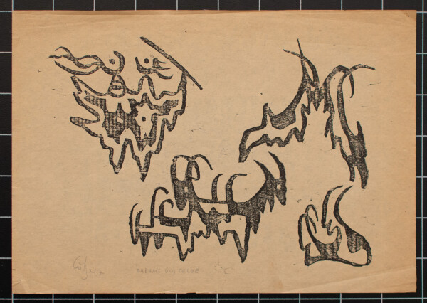 Karl Otto Götz | DAPHNIS UND CHLOE | Holzschnitt | 1947