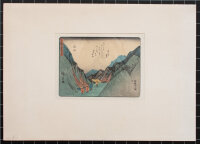 Utagawa Hiroshige | Tsuchiyama: suzuka-yama no zu | Farbholzschnitt | 1833-1843