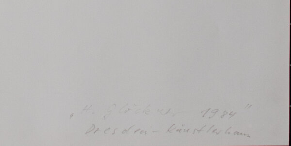 Klaus Dennhardt | Hermann Glöckner 1984 | Fotografie | 1984