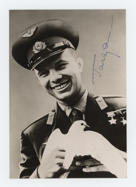 Juri Gagarin | Autograph/Autogramm | Fotodruck | 1965