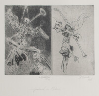 Ulrich und Andreas Hachulla | Grabmal in Padua | Radierung mit Aquatinta | 1999